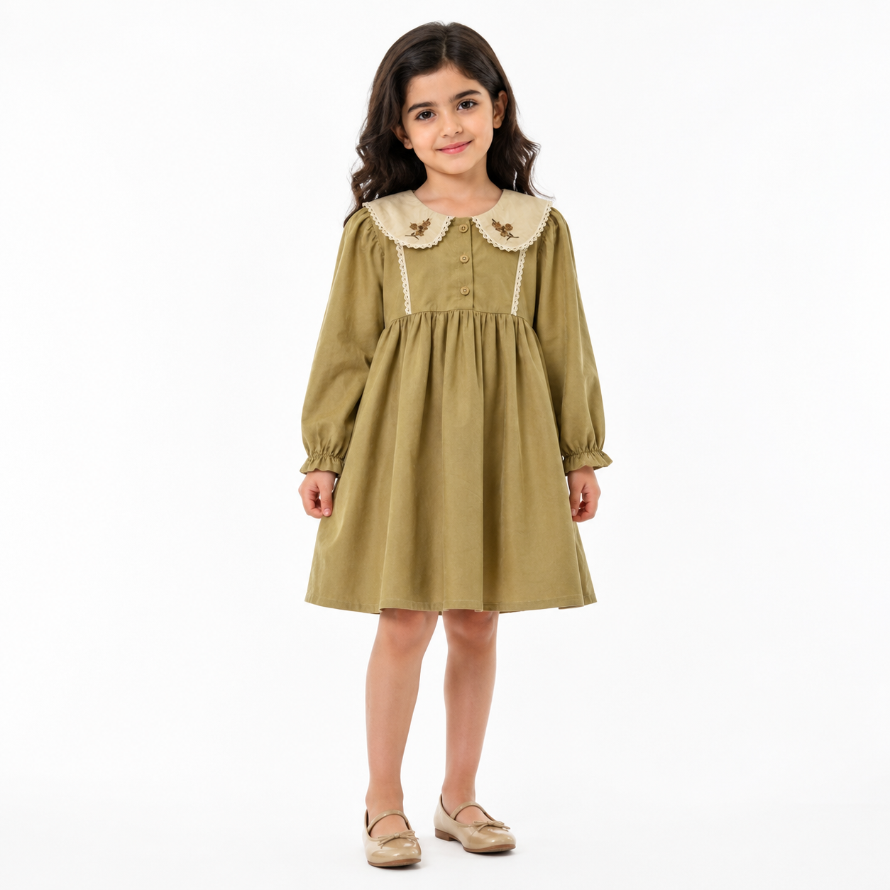 سارافون دخترانه برند وارداتی خنک و تابستانه-591