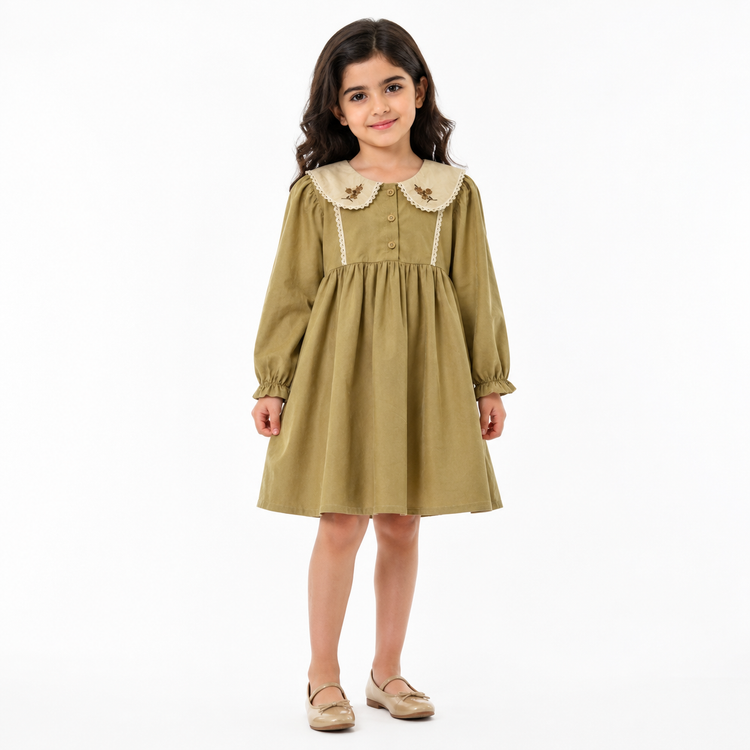 سارافون دخترانه برند وارداتی خنک و تابستانه-591